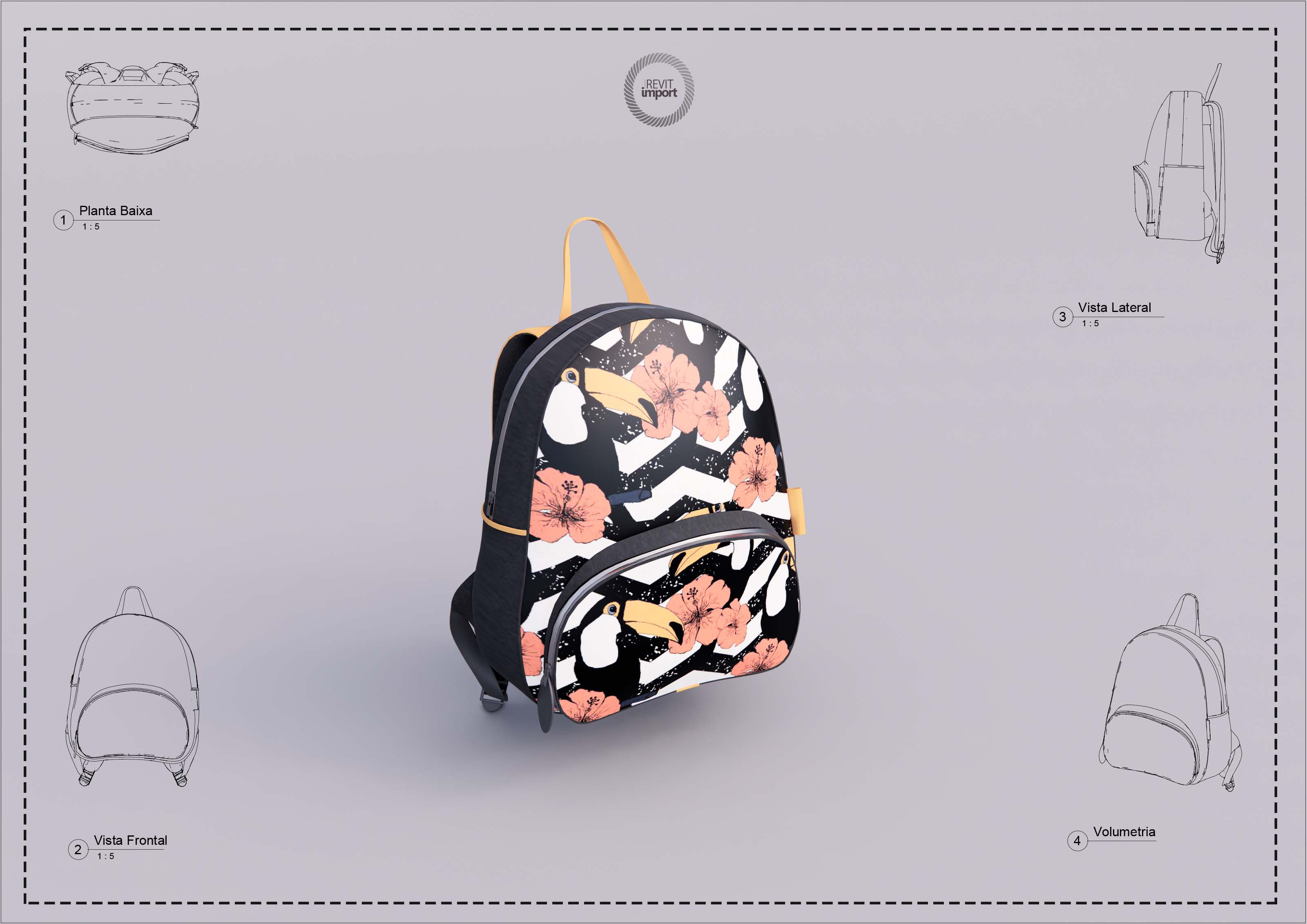 R Backpack Revit High Quality