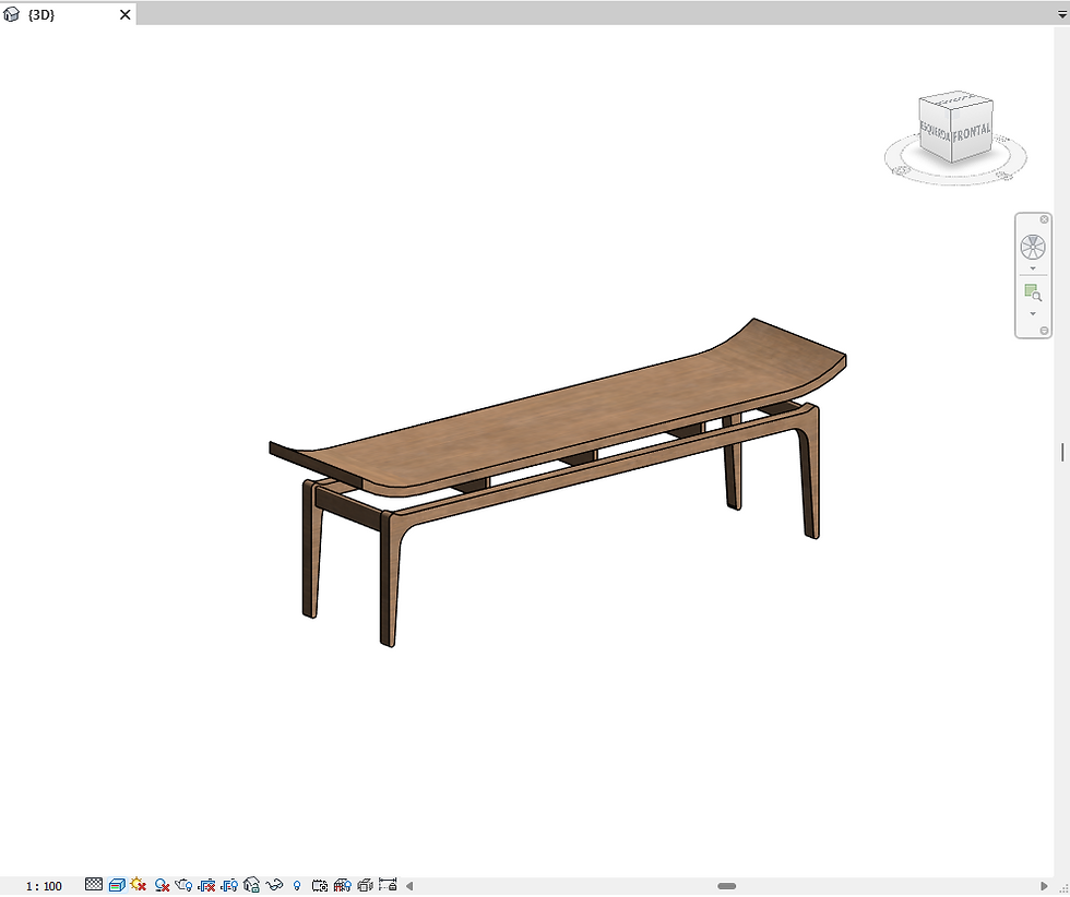 Thumbnail: Parametric Wood Bank  Revit