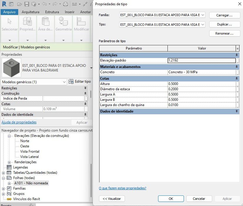 Thumbnail: F SUPPORT PILE FOR BALDRAME BEAM 001 Revit