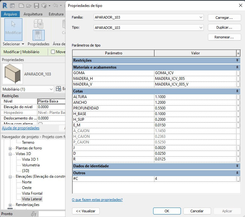 Thumbnail: M Parametric Chest Of Drawers 103 Revit