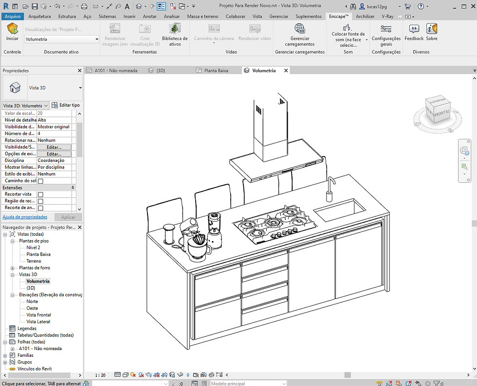Thumbnail: Parametrics E Kitchen Island High Quality