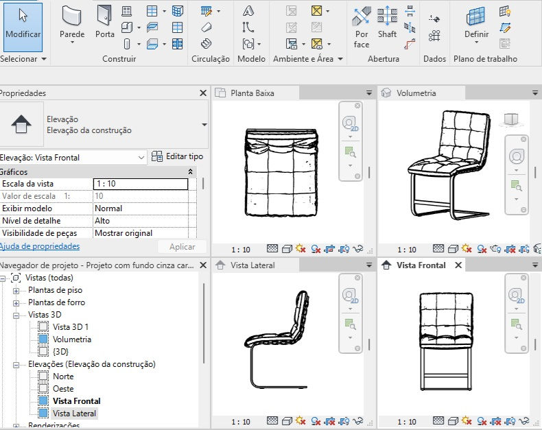 Thumbnail: Armchair TX 14 Textured Revit Blocks 2023
