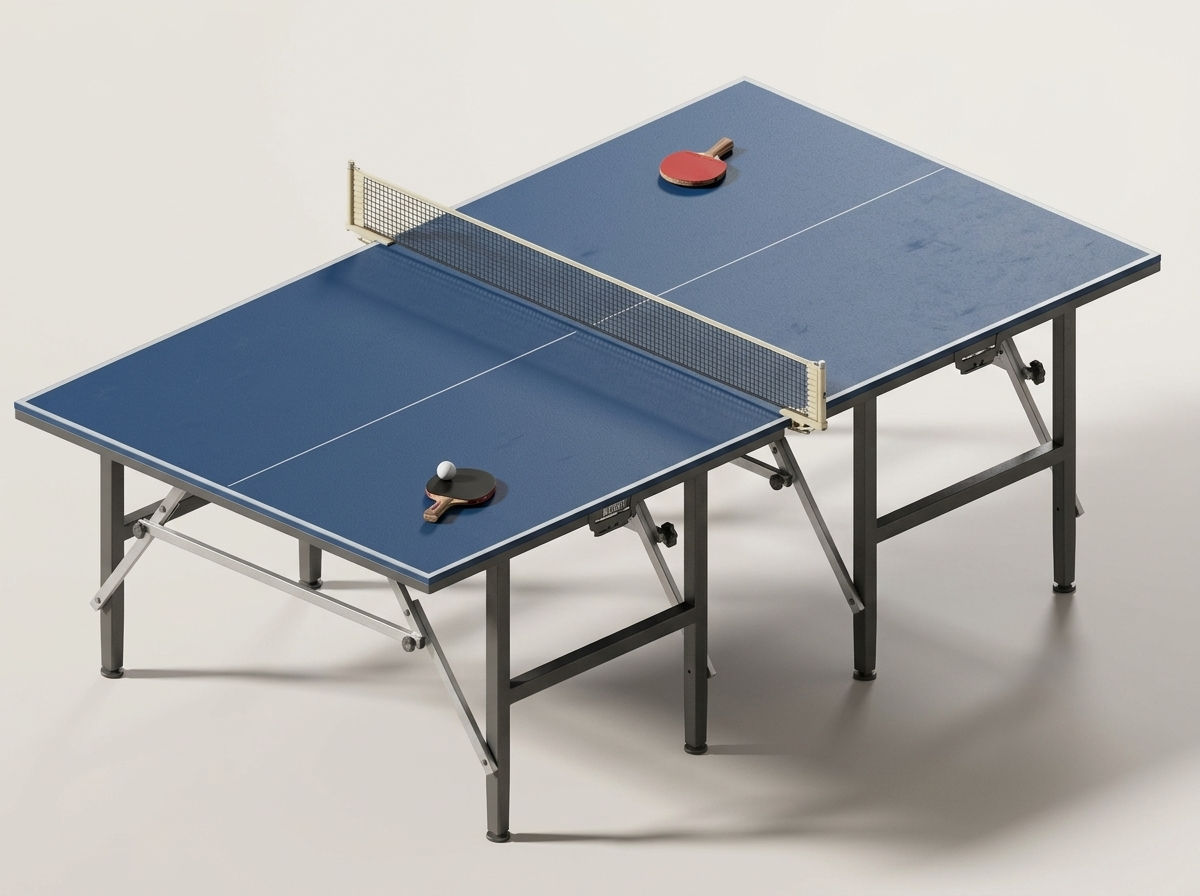 Table Tennis Ping Pong Revit Family Block