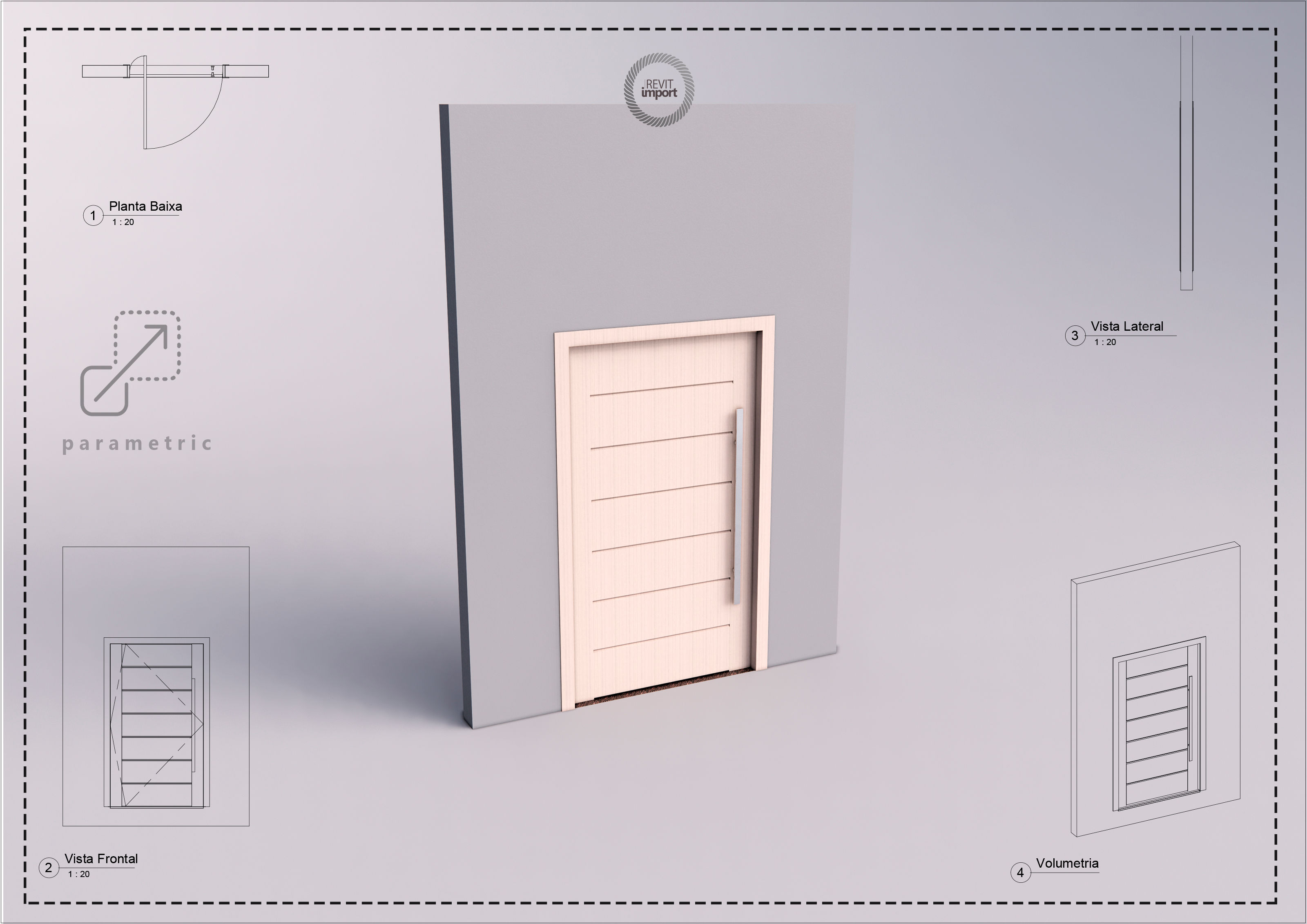 Parametric N Pivoting Door 2 Revit