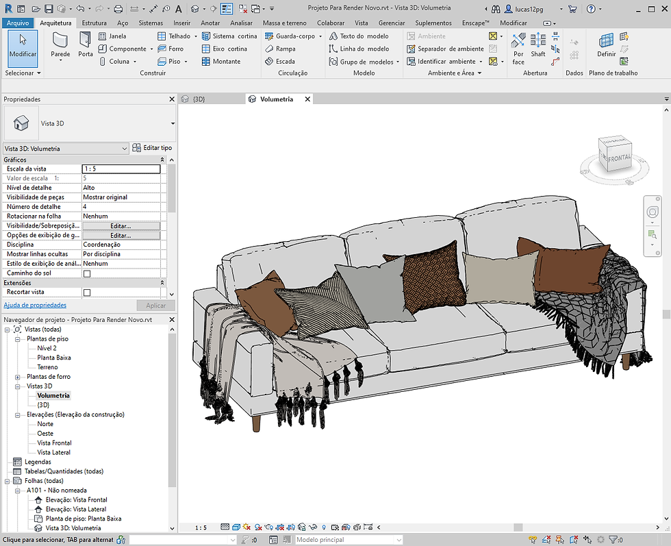 Thumbnail: Sofa Revit 70 High Quality