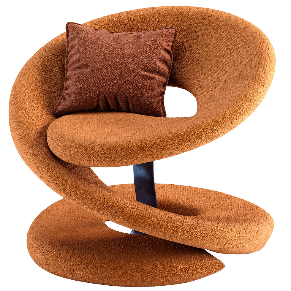 Thumbnail: Armchair SOLD - Spiral orange peel Jaymar Revit + 3dsmax 2023