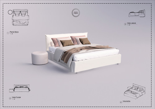 V Bed 7 Revit High Quality | RevitImport