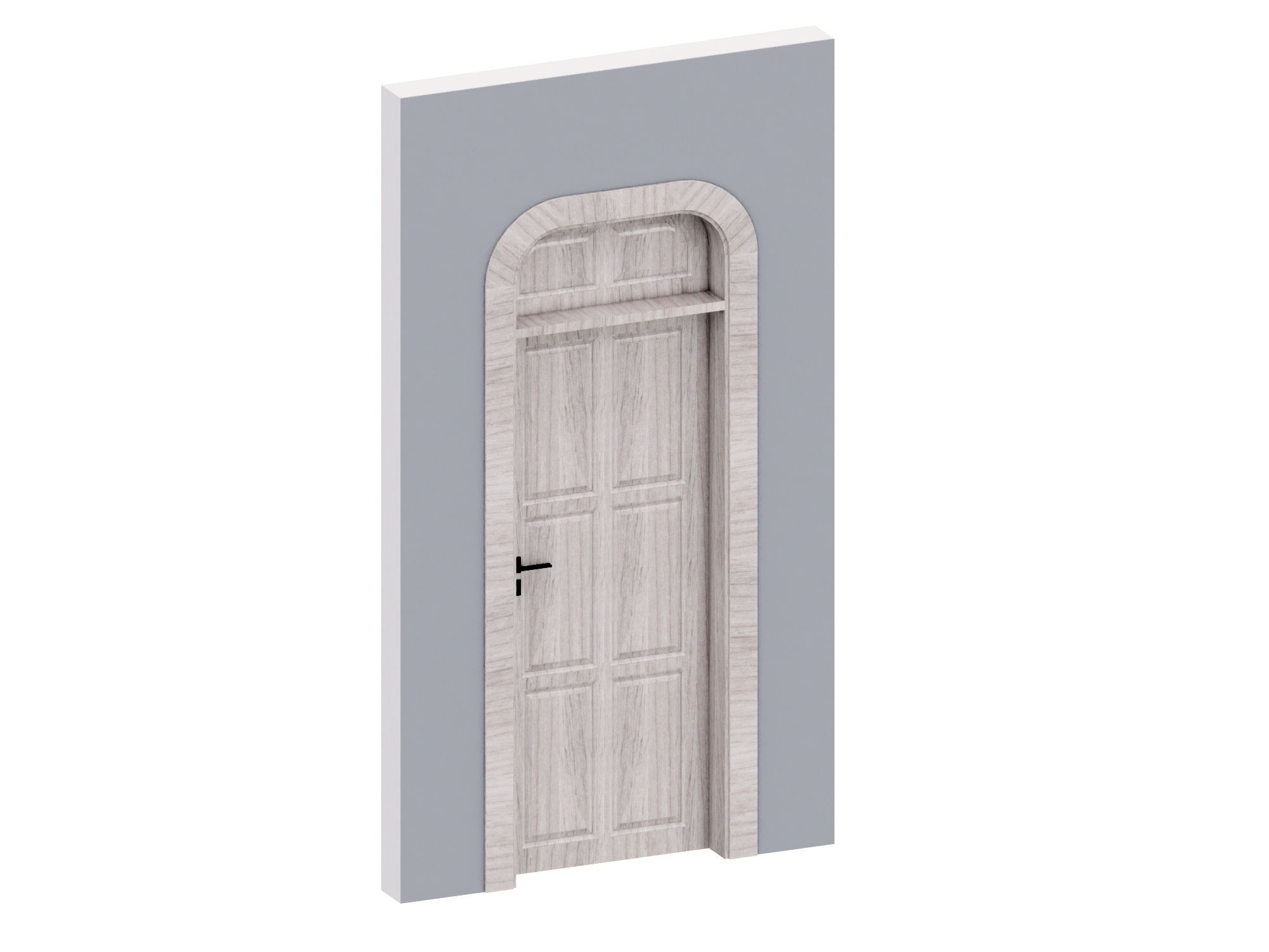 F Wooden Door 1 Swivel Leaf With Top Fixed  PTG 038