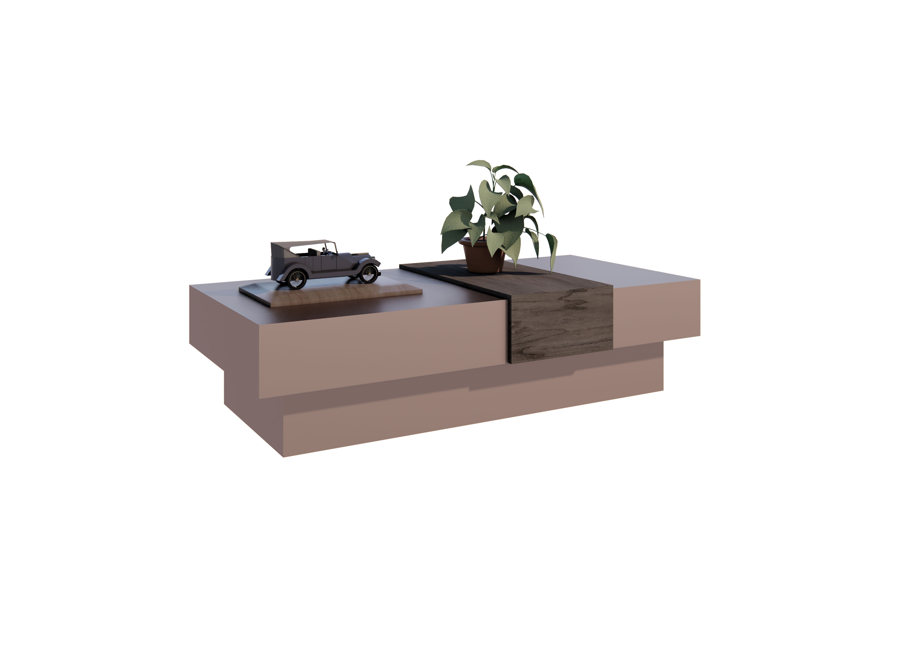 R Center Table Decorated Margo (120 x 60 x 31 cm)