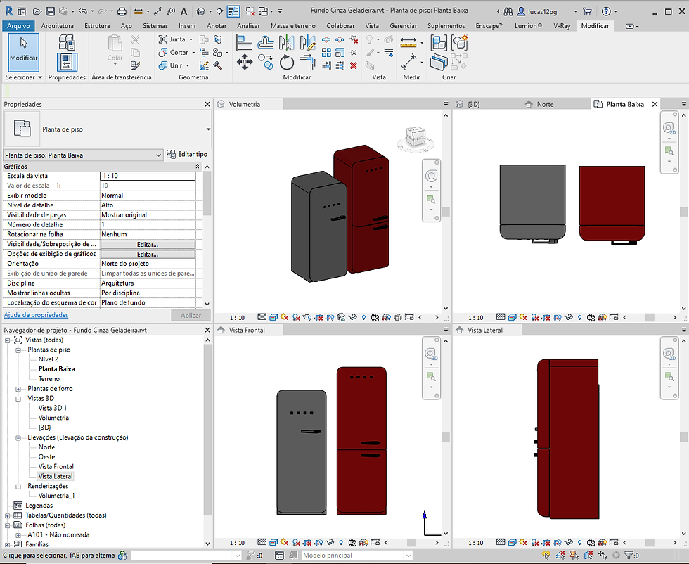Thumbnail: Refrigerator Revit High Quality