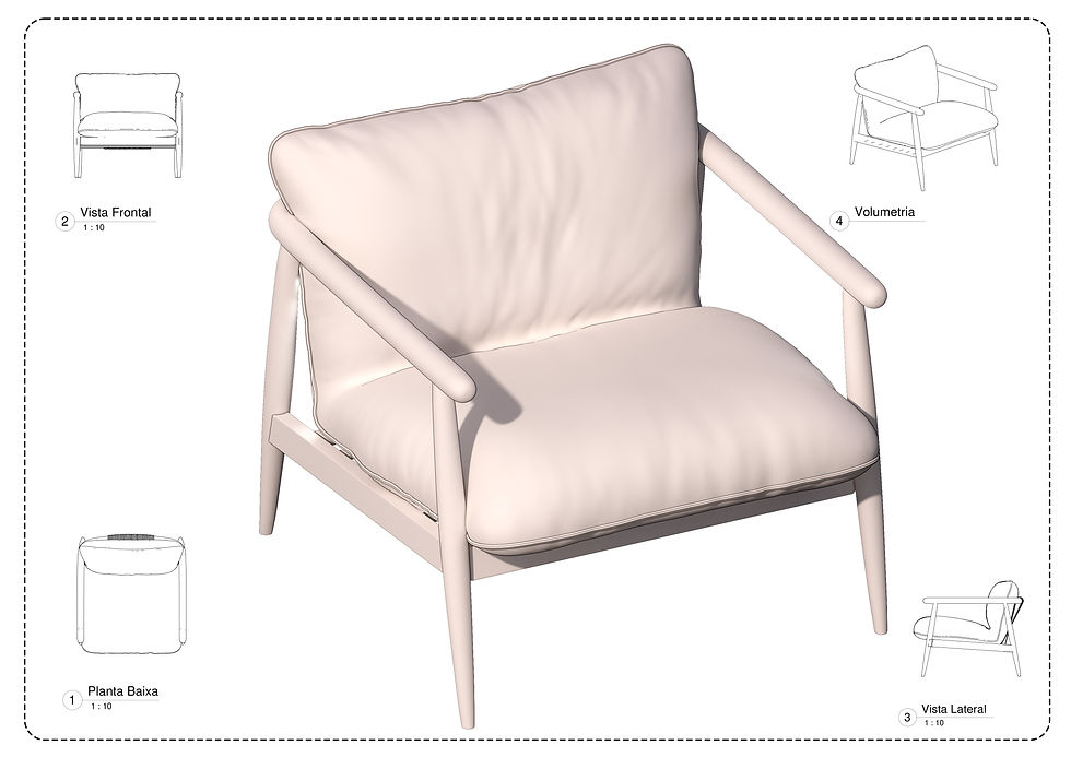 Thumbnail: V ArmChair 34 Revit High Quality