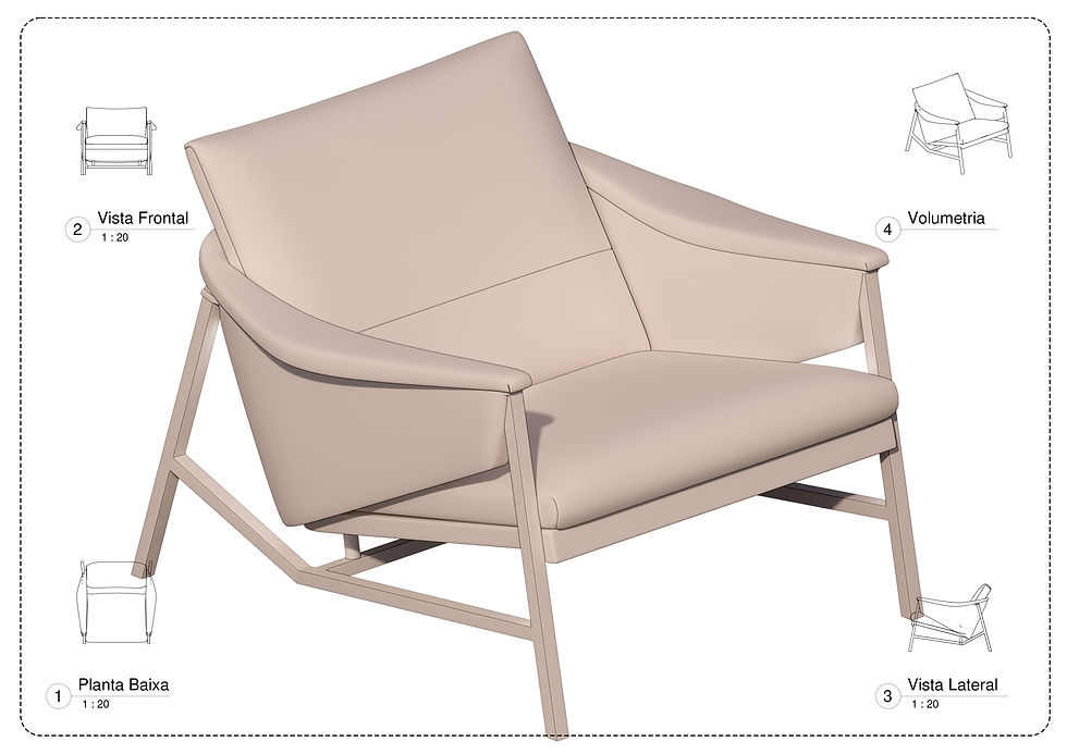 Thumbnail: V ArmChair 31 Revit High Quality