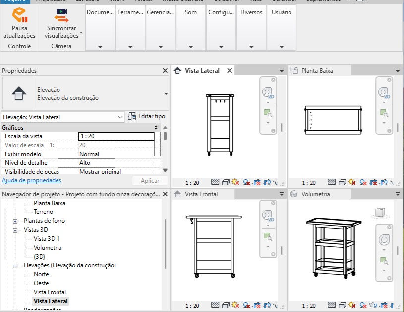 Thumbnail: R Bar Cart (80 x 40 x 89.5 cm)