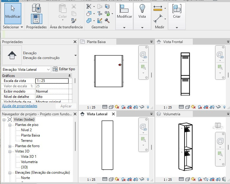 Thumbnail: F Parametric MBQ_003_Wardrobe Module 2 Hanger Without Door