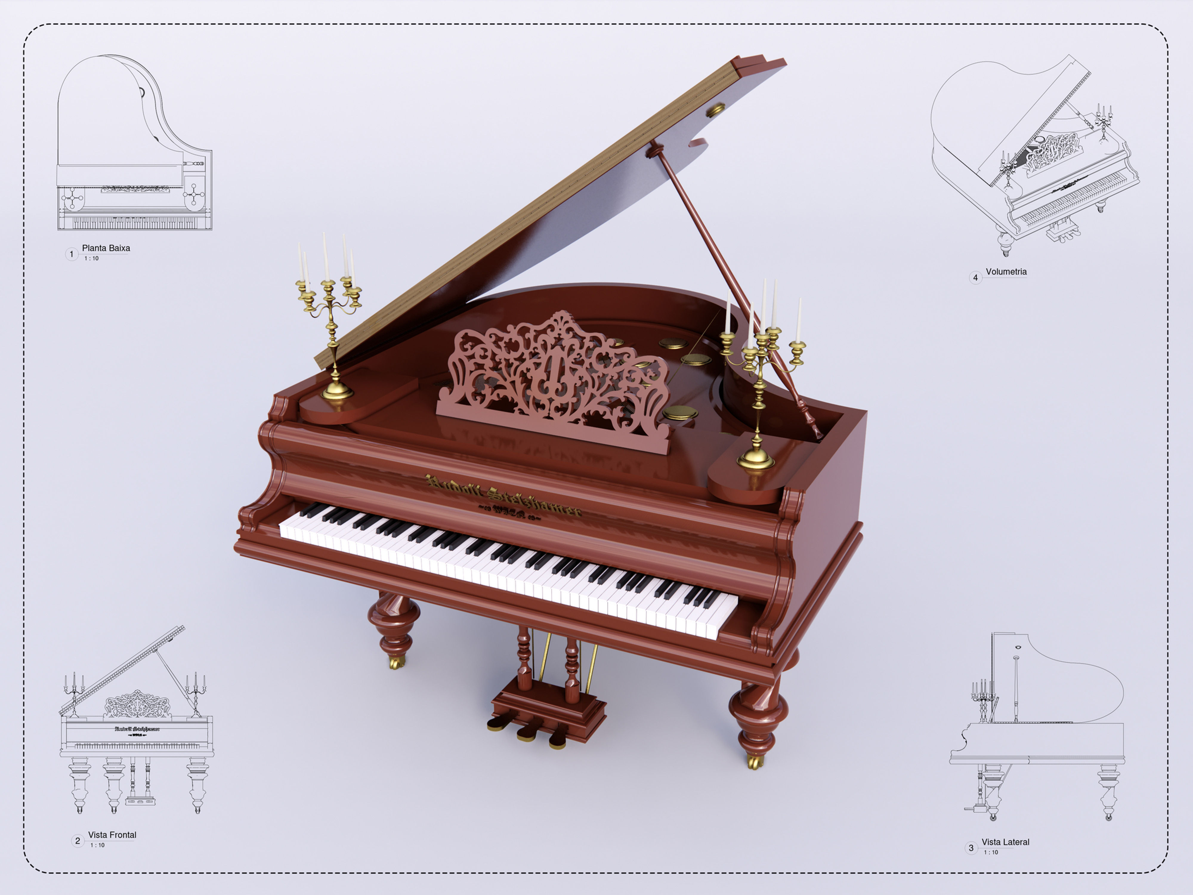 Piano Revit High Quality