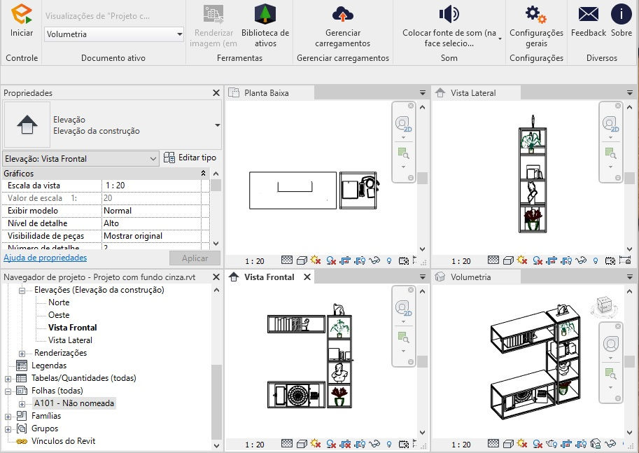 Thumbnail: Parametric G Decorated Bookcase High Quality