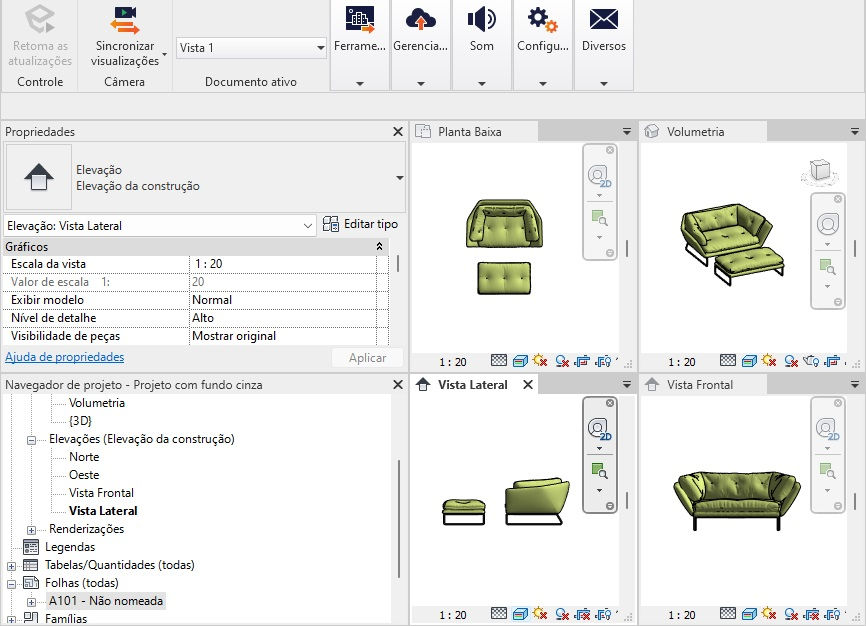 Thumbnail: Sofa 95 Scalable Revit High Quality