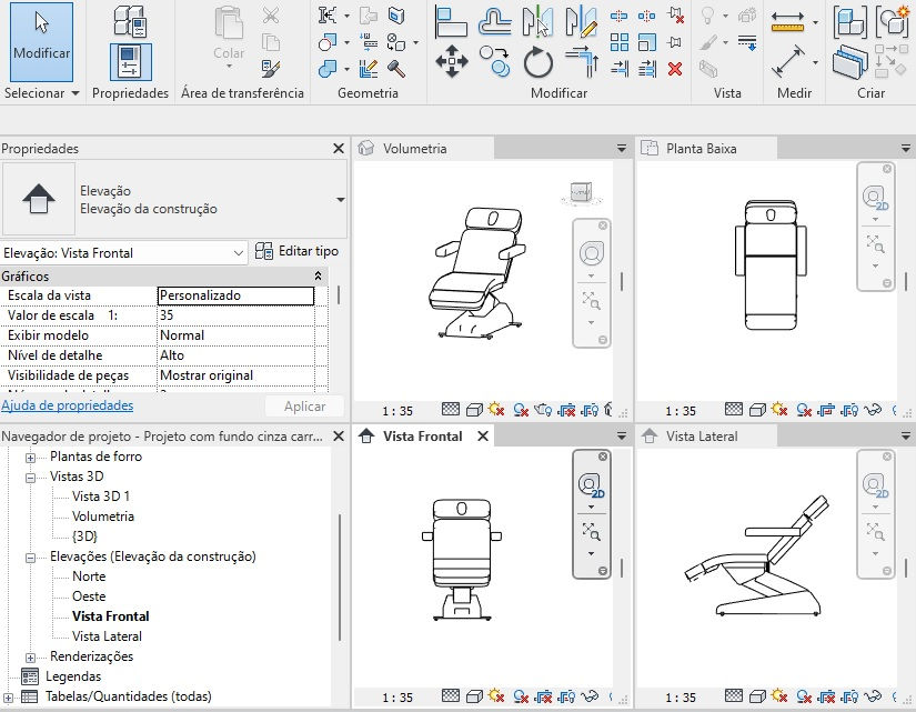 Thumbnail: M Clinic Salon Chair SB_13 Revit