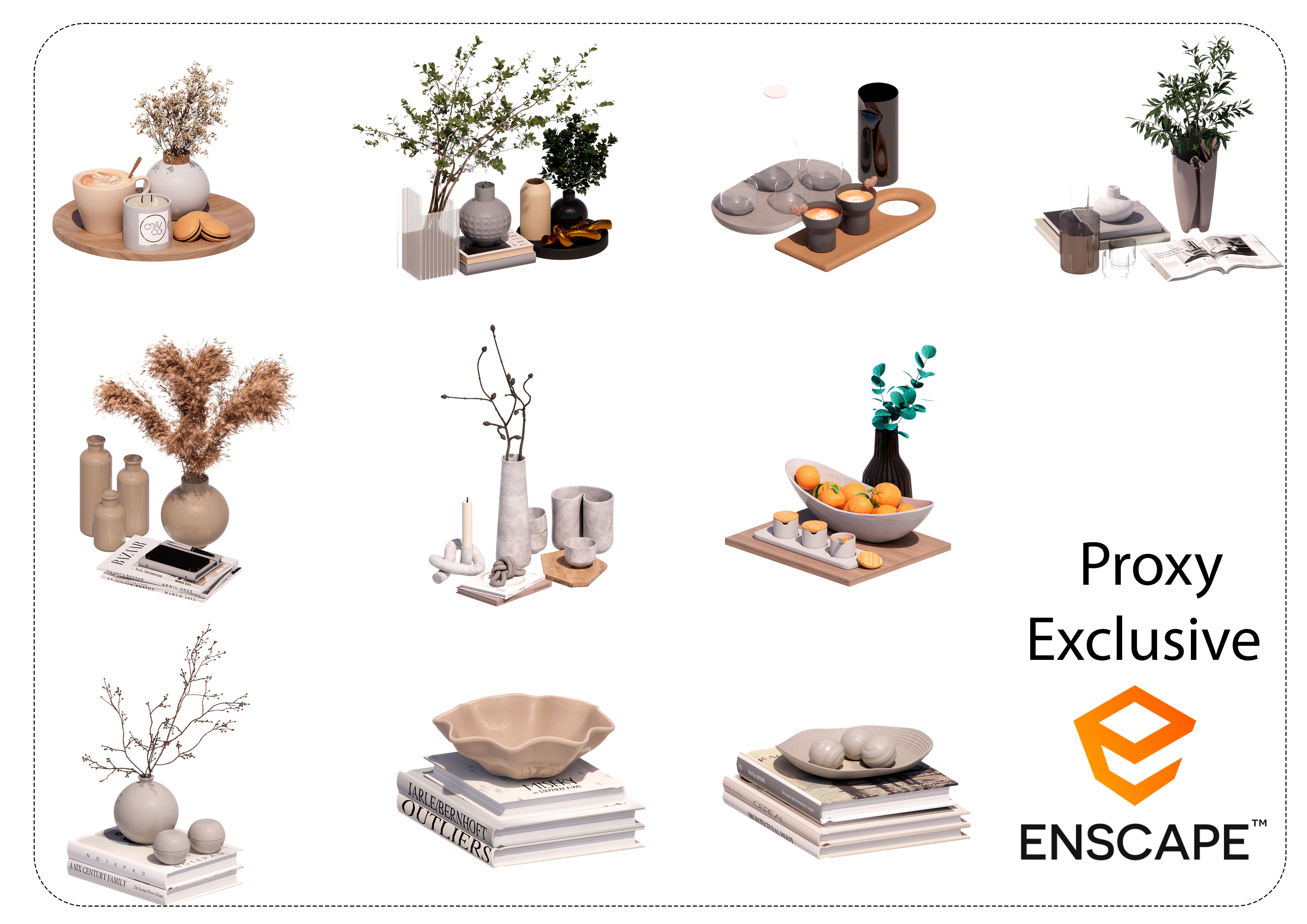 Enscape Proxy Decor 10 Models