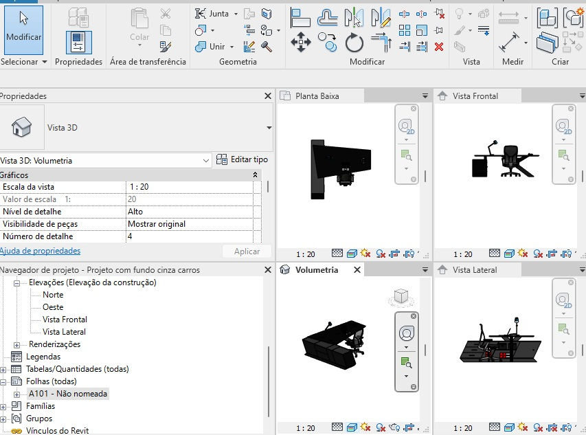 Thumbnail: N Parametric Desktable Futurist Revit