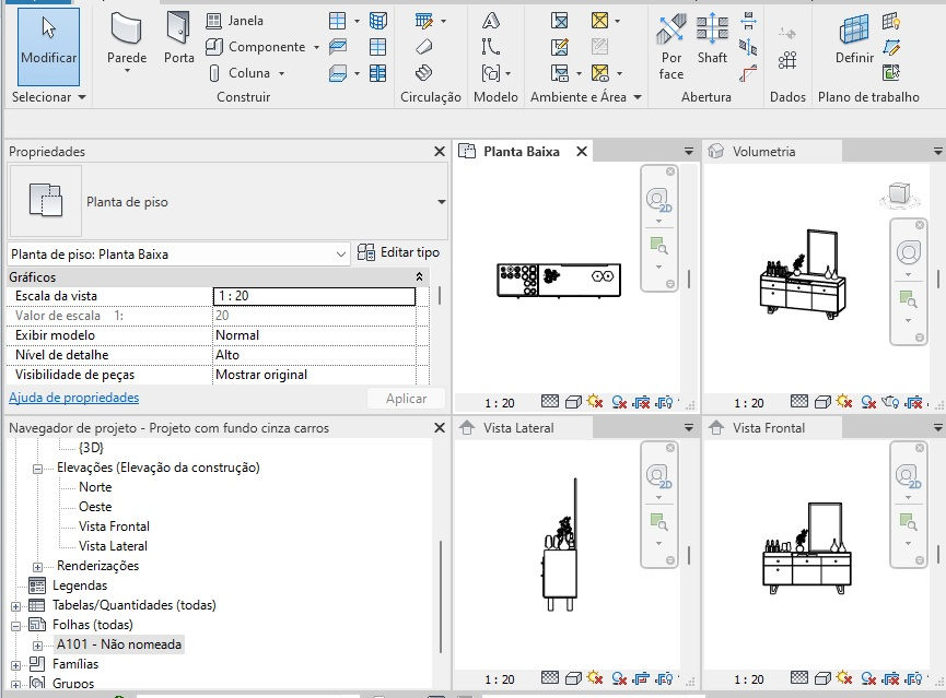 Thumbnail: Parametric N Sideboard Mirror Revit High Quality
