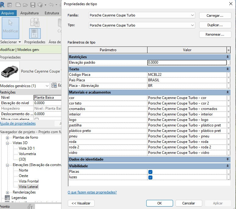 Thumbnail: Porsche Cayenne Coupe Turbo Family Revit Car Block