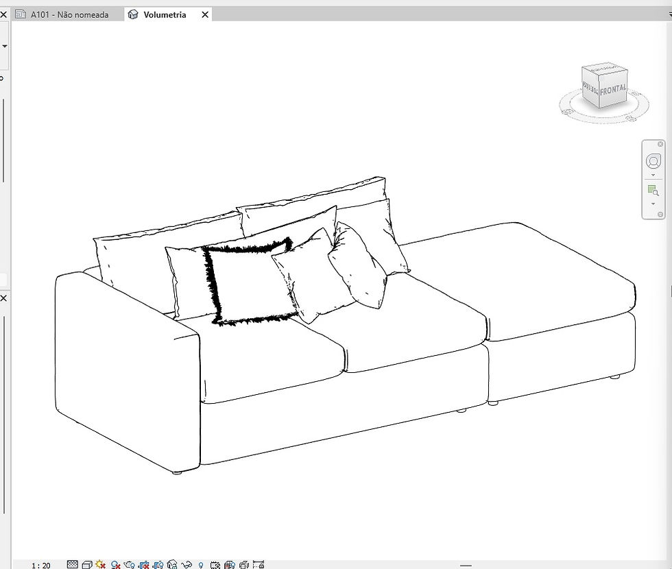 Thumbnail: V Sofa 07 Revit High Quality