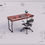 Thumbnail: R Desk Tabble Decorated Class (140 x 60 x 75 cm) Writing Table