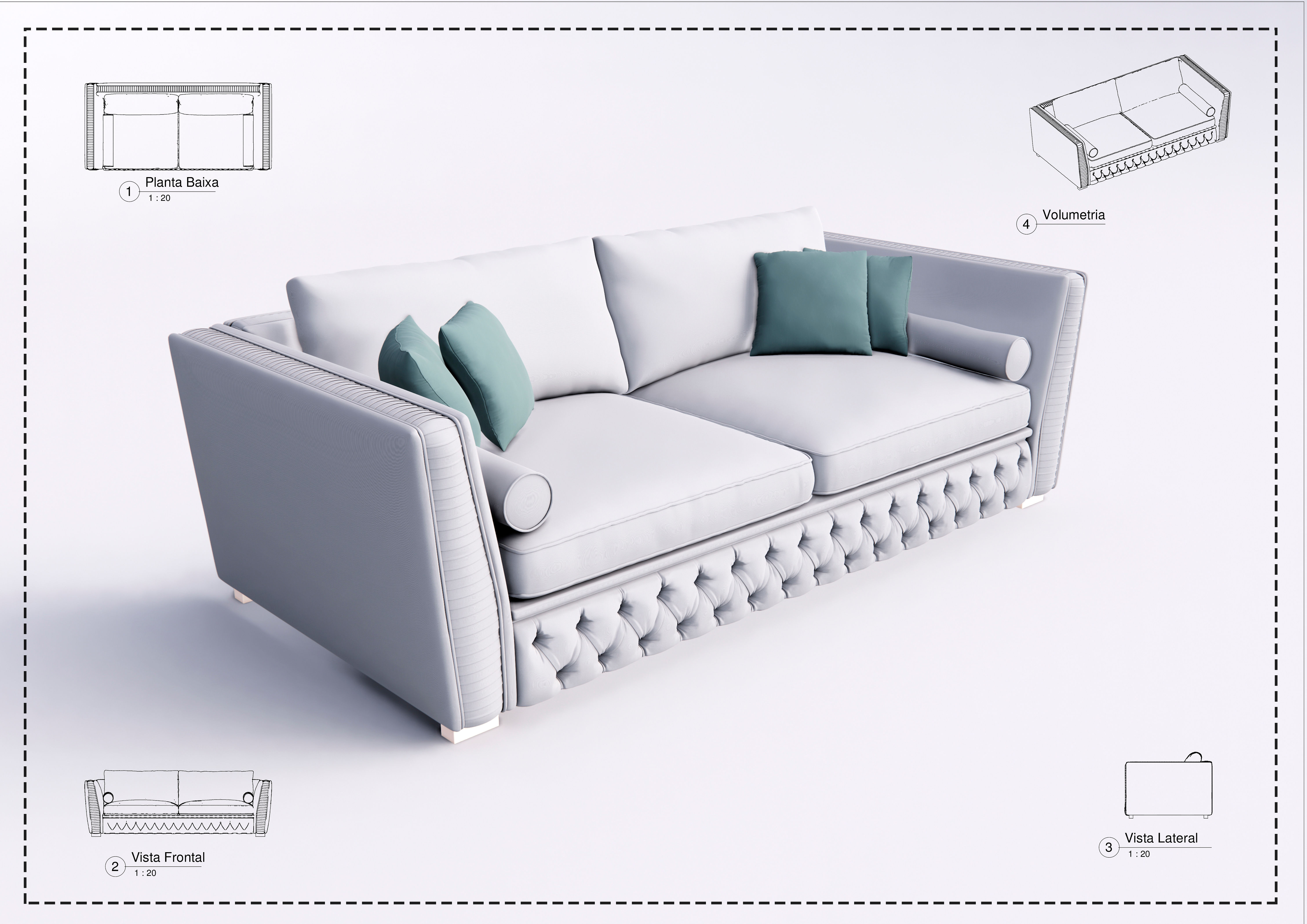 Sofa Revit 67 High Quality