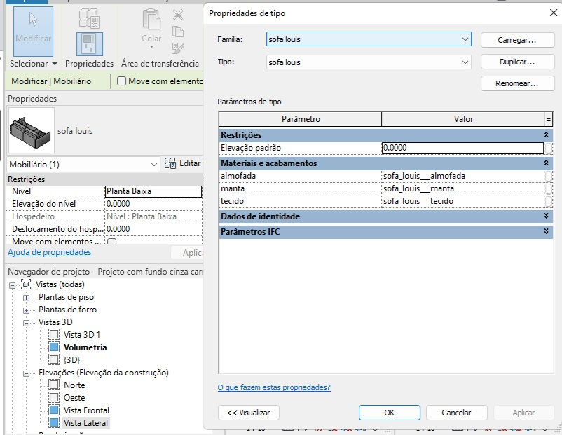 Thumbnail: Sofa Louis Textured Revit Blocks 2023