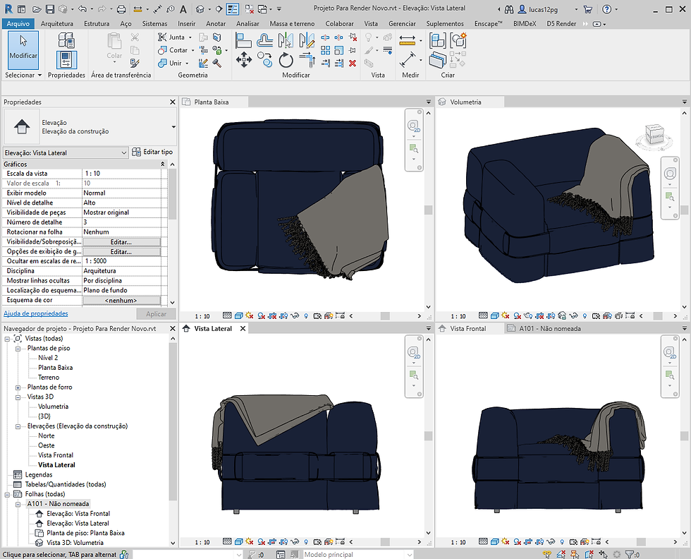 Thumbnail: Armchair Revit 67 High Quality