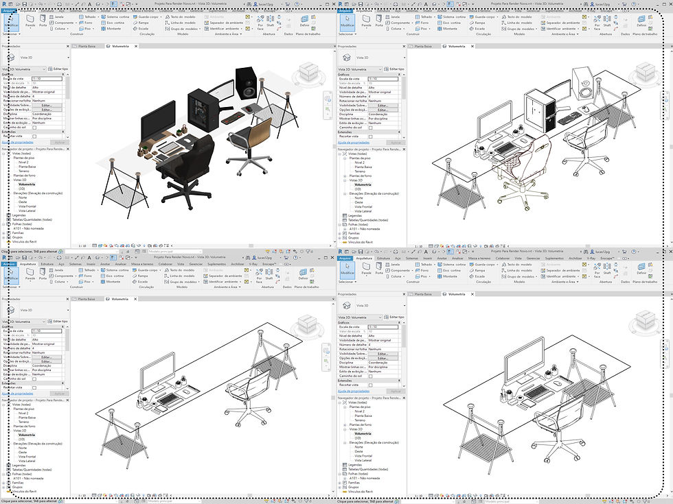 Thumbnail: Set Desk Parametric  High Quality