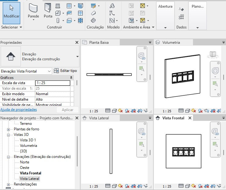 Thumbnail: F Parametric JNL_074_Tilting Window Tempered Glass 4 Fixed 4 Leaves