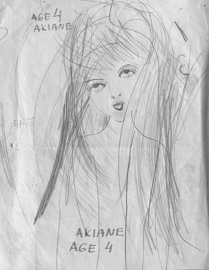 Akiane Kramarik, croquis à l'âge de 4 ans