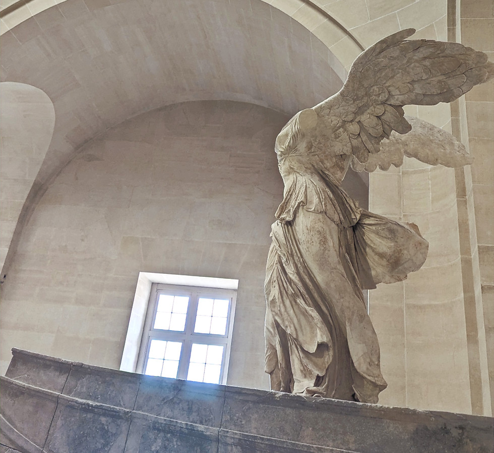 Winged Victory of Samothrace taken at Louvre Museum