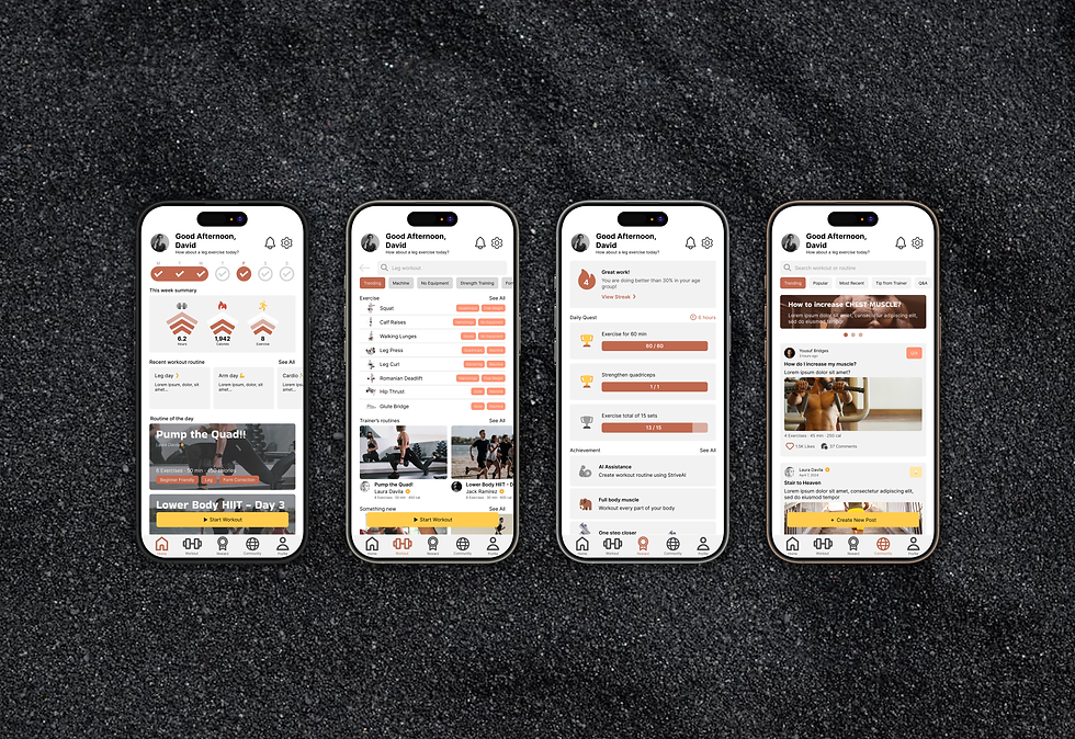 High Fi mock up 1 (Various page)