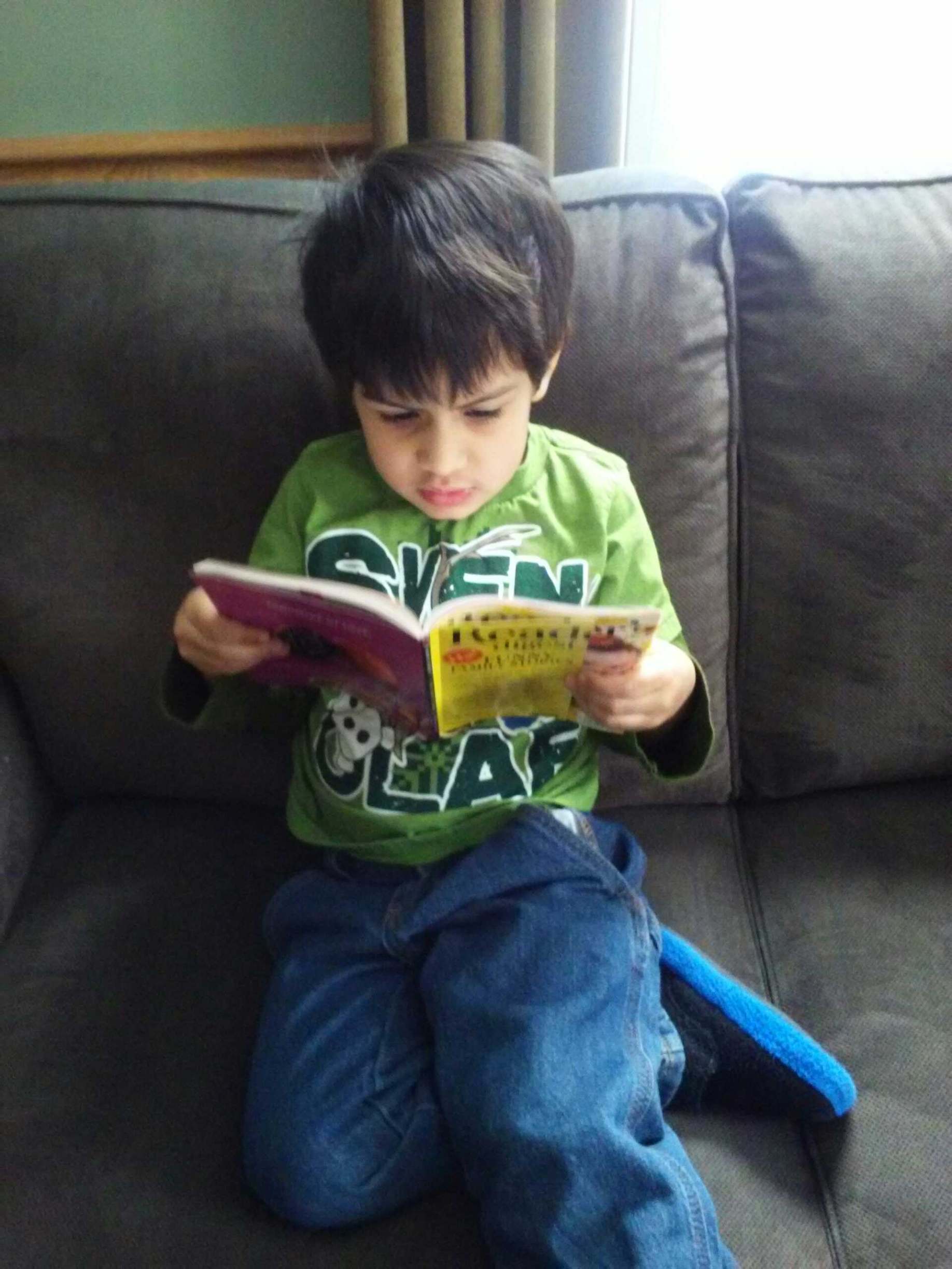 Jayden reading