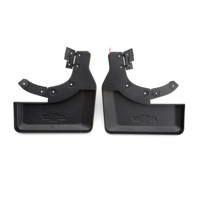 Thumbnail: Front & Rear Flat Splash Guards in Black with Bowtie Logo