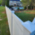 Residential White Vinyl Fence