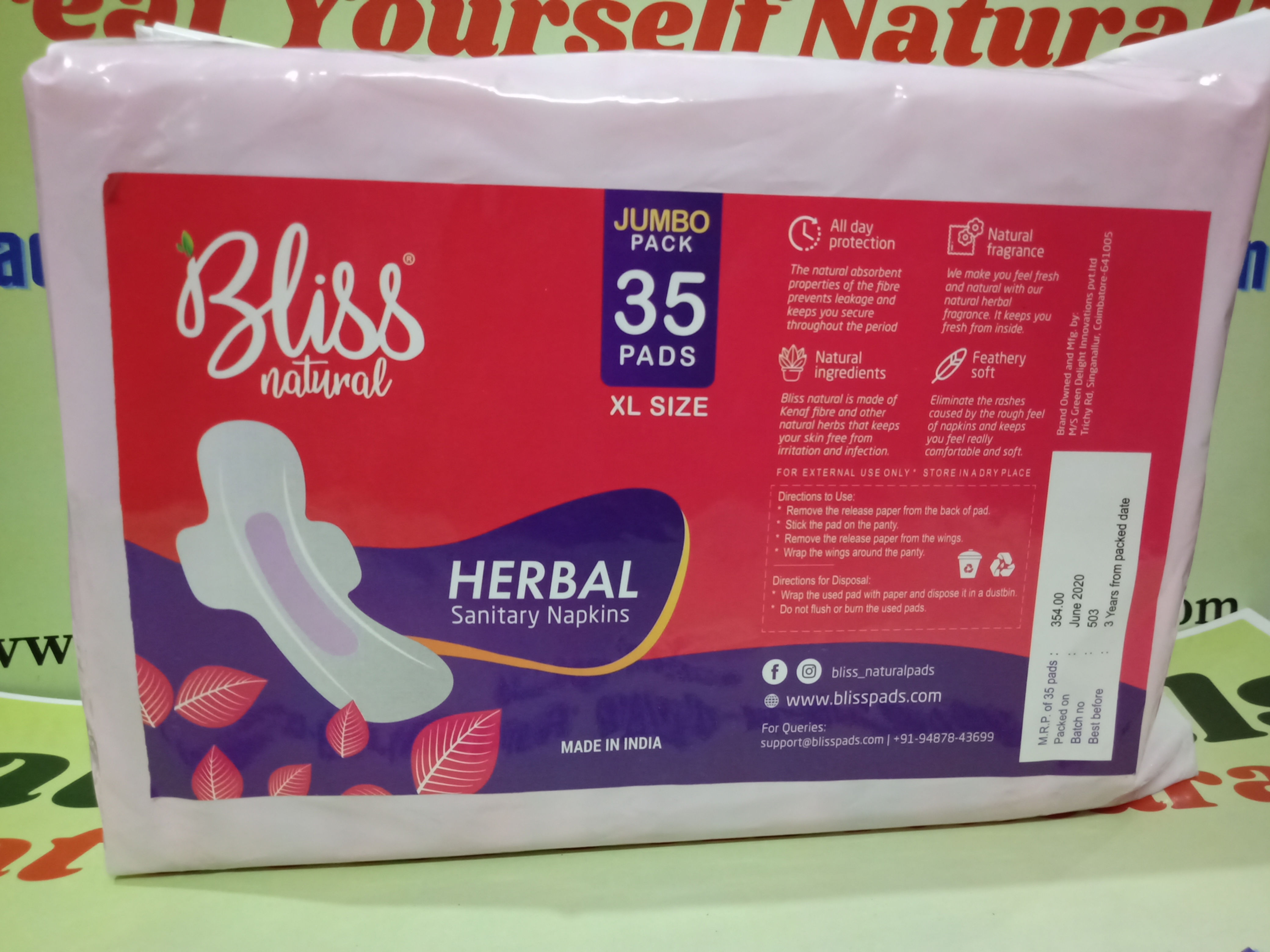 Herbal Sanitary Napkin - XL