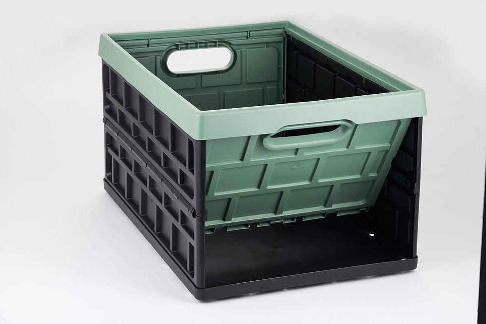 Thumbnail: SpaceMade 12 gallon (46L) Collapsible Crate Pastel Green
