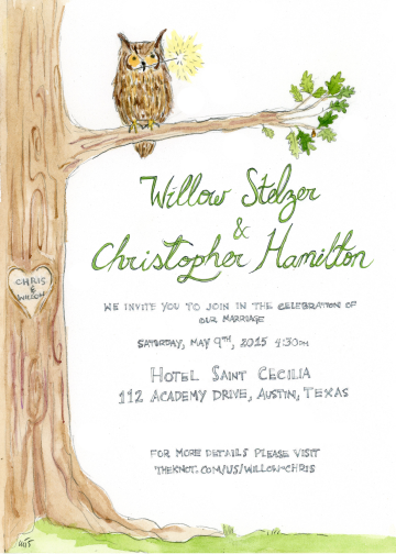 Austin Wedding Invitation