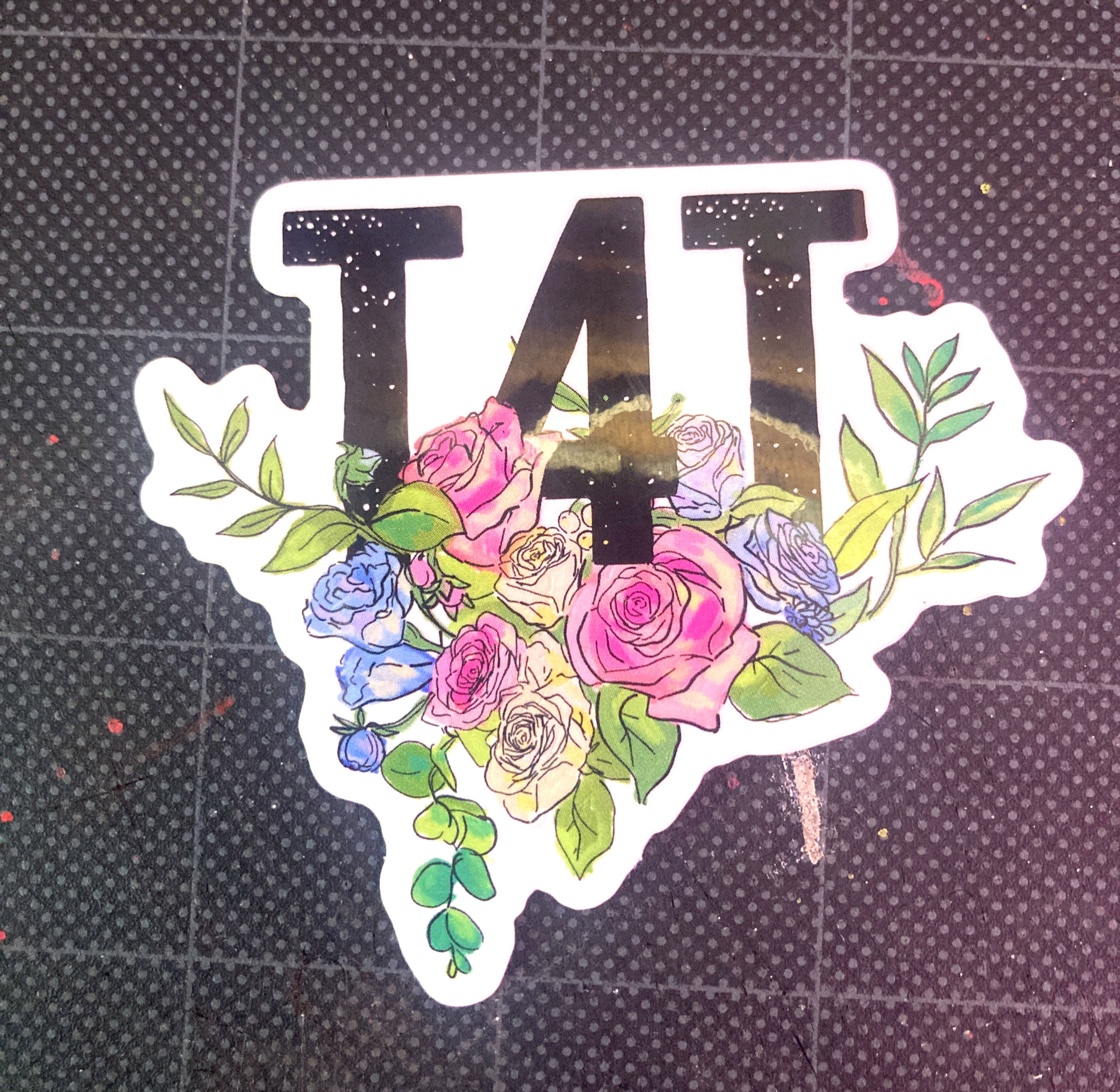 T4T Floral (sticker)