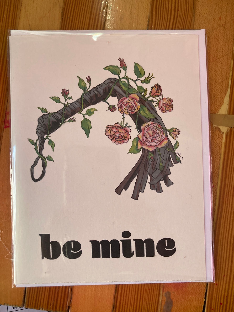 Thumbnail: Be Mine Flogger- greeting cards