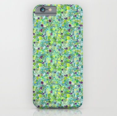 lilies, water, flowers, pattern, plants, painting