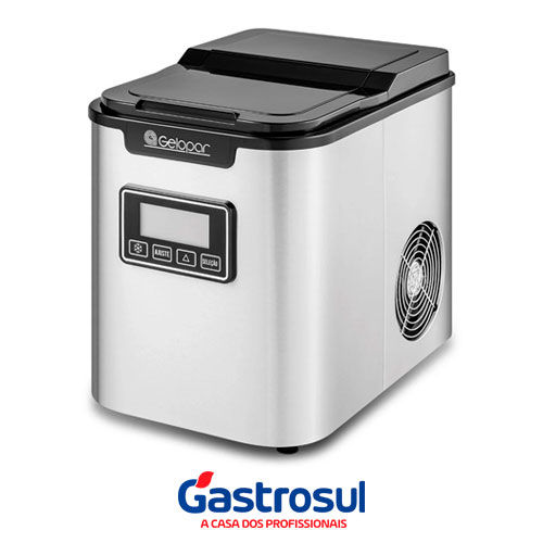 Miniatura: Máquina de Gelo Portátil 2,2 Litros Inox Elétrica 220v - Gelopar