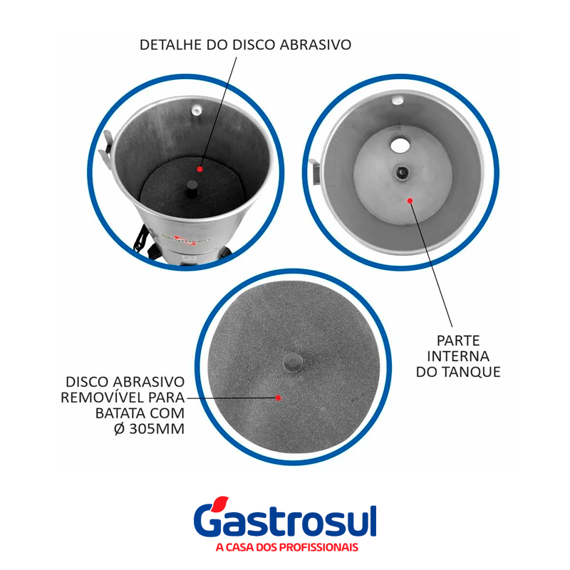 Miniatura: Descascador de Batata Inox 10Kg - Skymsen