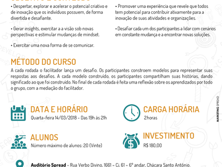 WORKSHOP ABERTO: DESBLOQUEANDO A CRIATIVIDADE E PROMOVENDO A INOVAÇÃO