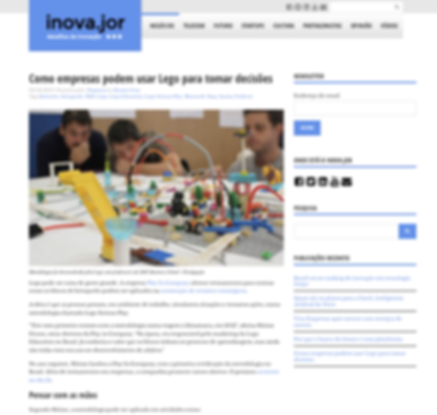 Matéria Jornal do Commercio Manaus LEGo Serious Play Play in Company