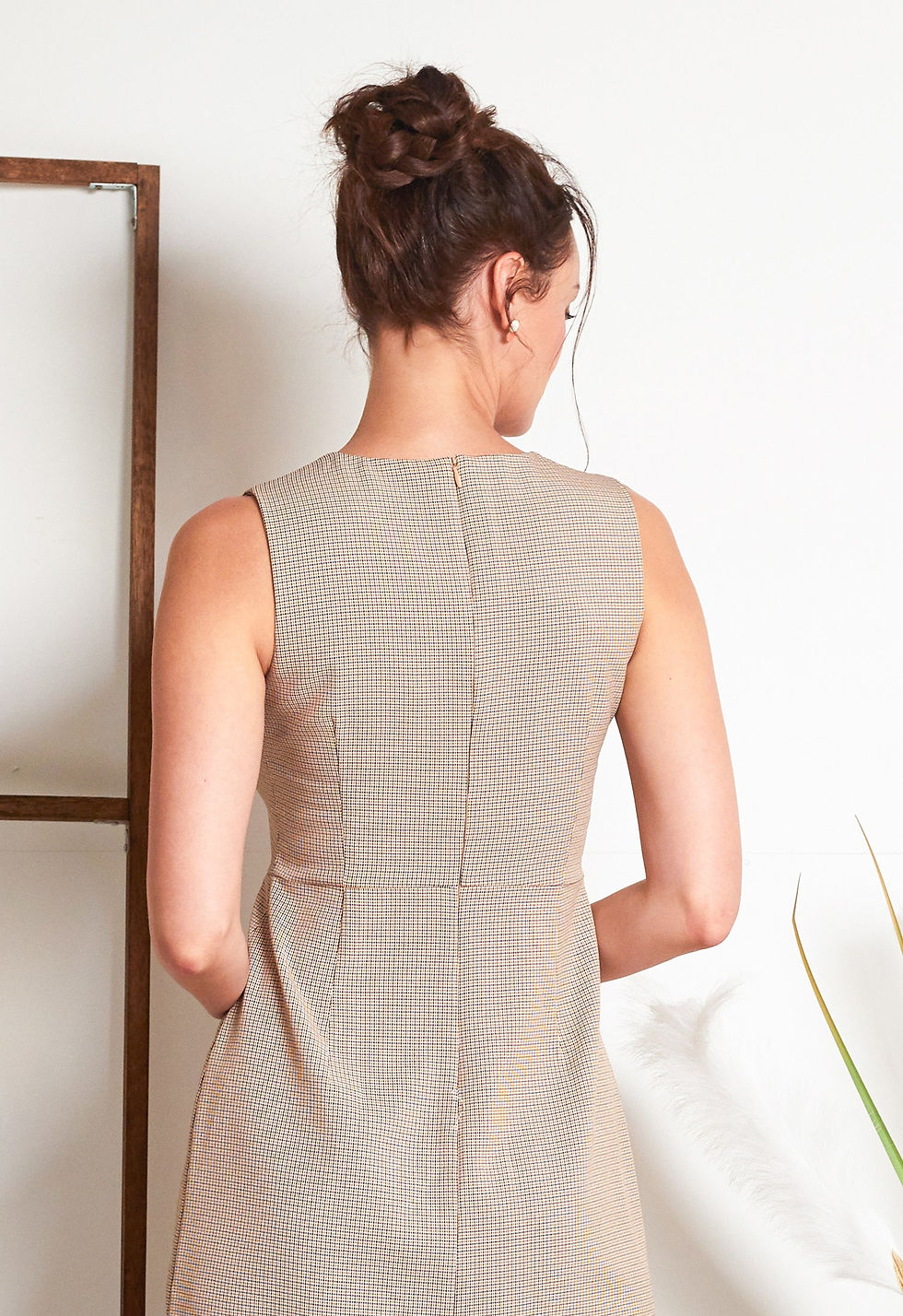 Thumbnail: Button Front Knee Length Dress
